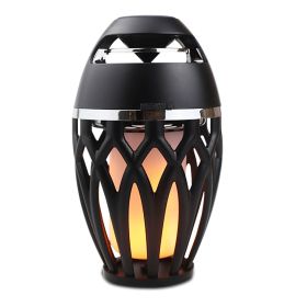 USB Charge Wireless Bluetooth Speaker Flame LED Lamps Small Outdoor Bluetooth Flame Atmosphere Light For Camping Desktop