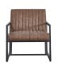 Modern design high quality PU(BROWN)+ steel armchair, for Kitchen, Dining, Bedroom, Living Room